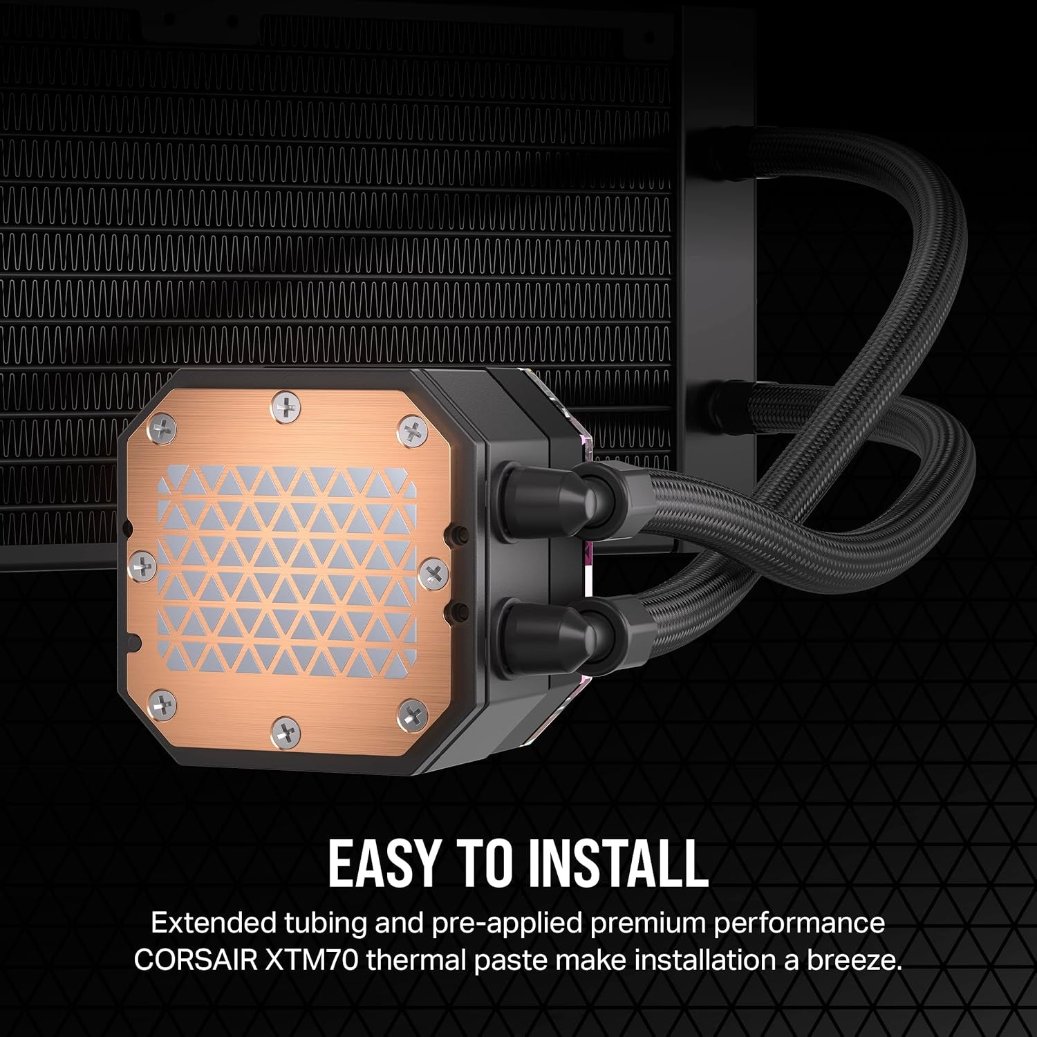 Icue H100I Elite CAPELLIX XT Liquid CPU Cooler - Two AF120 RGB Elite Fans - 240Mm Radiator - Intel® LGA 1700, 1200, 115X, 2066, AMD® AM5, AM4 - Included Icue Commander CORE - Black